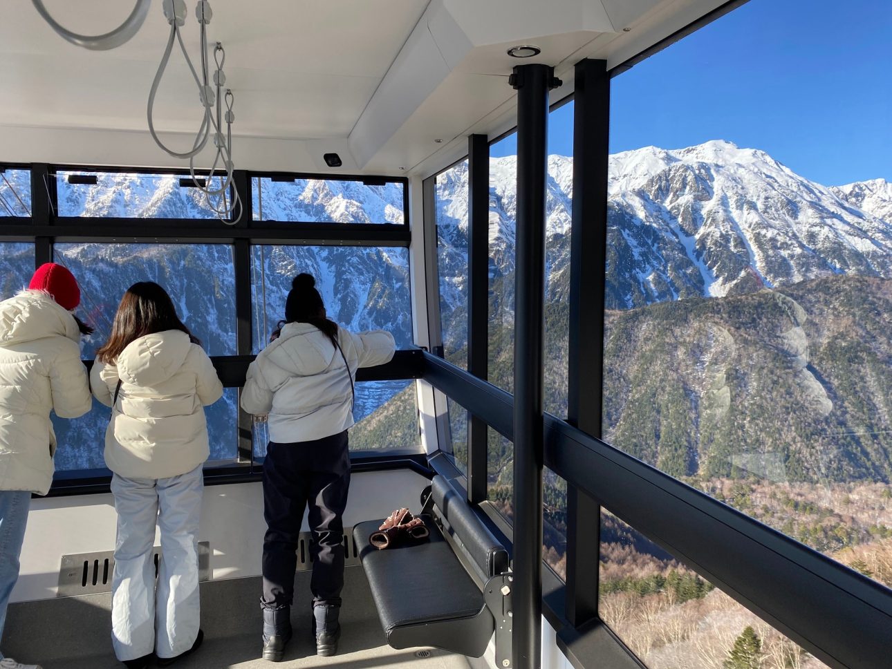 Shinhotaka Ropeway - View from inside